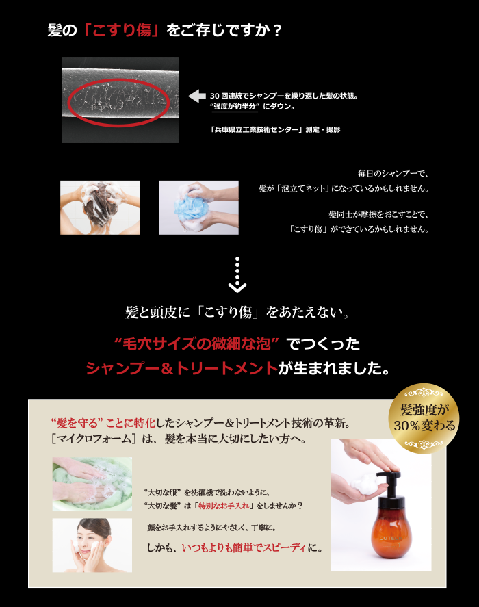 髪の「こすり傷」をご存知ですか?