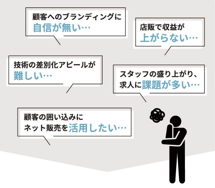サロン経営のお悩み